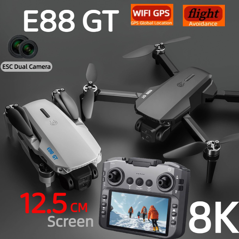 E88GT Дрон 8K Professional HD  – обзор и цена Jjrc Drone X12