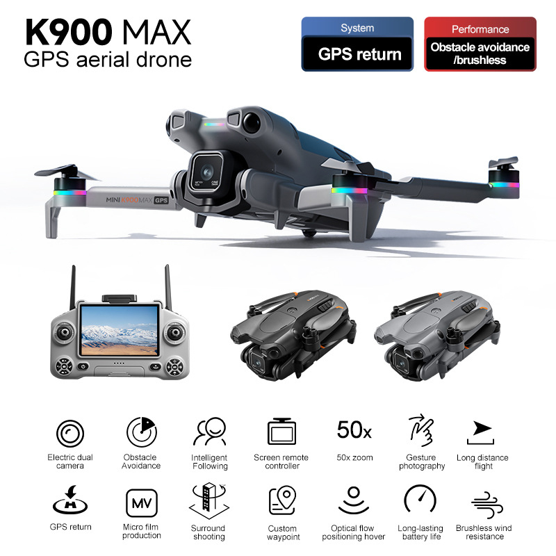 Комплект дрона K900 Max с пуль – обзор и цена Jjrc Drone X12